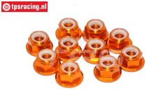 TPS1225/04 Alu-Sicherungs mutter M5 Orange, 10 st.
