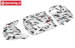 ARA411022 ARRMA Fireteam Karosserie Weiß-Camo, set