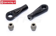 BWS51037/02 Kugelkopf mit Alu-kugel BWS-LOSI, Set