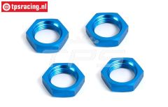 BWS55065B Radmutter Blau 24 mm, 4 st.