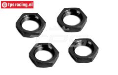 BWS55016Z Radmutter Schwarz Ø24 mm, 4 st.