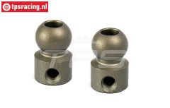 BWS55040 Alu-Kugeln Ø10-Ø5-H17 mm BWS-LOSI, 2 st.