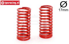 FG10183 Stoßdämpferfeder rot Ø17-Ø2,4-L48 mm, 2 St.