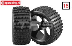 FG60210/06 Buggy reifen M geklebt Ø180-B80 mm, 2 st.