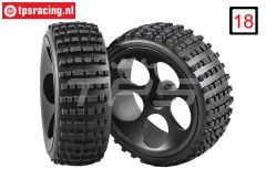 FG60215/06 Buggy reifen M geklebt Ø180-B60 mm, 2 st.