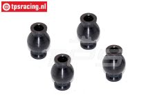 FG6081 Stahl Gelenkkugel Ø4/Ø10-H15 mm, 4 St.