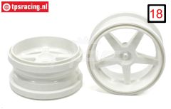 FG6105/02 1/6 Felge verbreitert Weiss Ø120-B60 mm, 2 St.