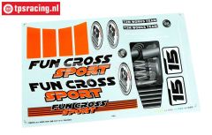 FG6155/02 Dekorbogen Fun Cross, Set