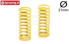 FG6446 Stoßdämpferfeder gelb Ø21-Ø2,6-L65 mm, 2 St.