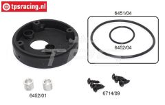 FG6451/03 Lufftfilter adapter ohne choke Ø62 mm, set