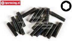 FG6729/16 Gewindestange M4-L16 mm, 15 st.