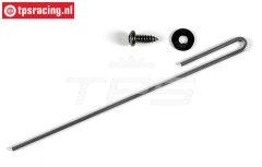 FG7117/01 Haltebügel Resonanz schalldämpfer L130-Ø2 mm, 1 st.