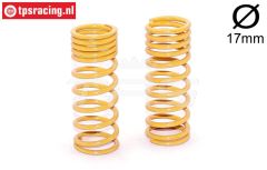 FG7191 Stoßd. feder progres. Gelb Ø17-Ø2,1-L58 mm, 2 St.