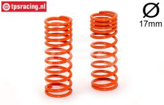 FG7192 Stoßd. feder progres. Orange Ø17-Ø2,2-L58 mm, 2 St.