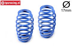 FG7284 Stoßd. feder progres. Blau Ø17-Ø2,5-L54 mm, 2 St.