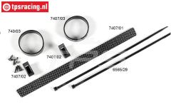 FG7407 CFK Reso Halterung-Strebe Ø50 mm Reso, Satz