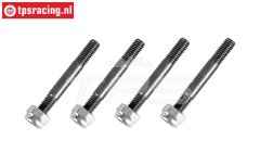 FG8448 Gehärtete Bremsbelag Stehbolzen M3, 4 st.