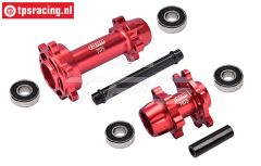 MX0067-R PROMOTO Alu-Radachsen Rot, Set