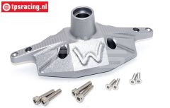 SB013A-GS Alu-Hinterachsgehause Silber SBR-SRR, 1 st.