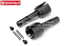 HPI104967 Stahl Radachse SHD, 2 st.