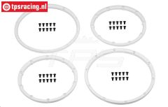 HPI110545 Felgenringe Weiß Ø120 mm, 4 st.
