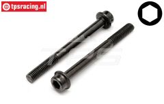 HPI15482 Zylinderkopf schraube mit flansch M5-L52 mm, 2 st.