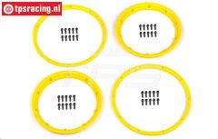 HPI3277 HD Felgenringe Gelb Ø120 mm, 4 st.