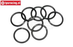 HPI75072 O-ring HPI Stoßdämpfereinstellmutter, 8 st.