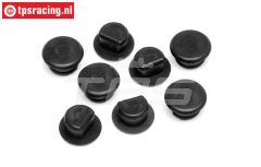 HPI86664 Gummi kappe Ø6-H5 mm, 8 st.