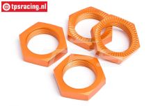HPI87494 Radmutter Orange Ø24 mm, 4 st.