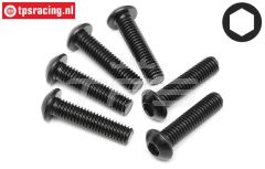 HPI94909 Linsenkopf schraube M6-L25 mm, 6 St.