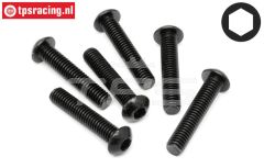 HPI94910 Linsenkopf schraube M6-L30 mm, 6 St.