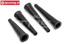 TPS86443 Stoßdämpferüberzug vorne-hinten HPI-Rovan, 4 st