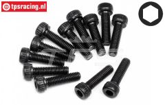 HPIZ422 Zylinderkopf schraube M2,6-L10 mm, 12 st