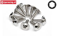 HPIZ489 Schneidschraube Flansch Ø2,6-L10 mm, 10 St.