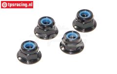 HPIZ684 Stahl Stopmutter mit Flansch M4, 4 St.