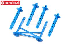 LOS241051 Karosserie Stützen hinten LMT Blau, Set