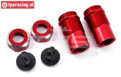 LOS253004 Stoßdämpfer Gehause Rot DBXL-MTXL, 2 st.