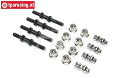 LOS253029 LOSI DBXL-E 2.0 Stoßd. Haltererung, 4 st.