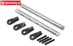 LOS254049 Tuning Hinterachse stangen SBR-SRR, Set