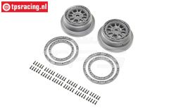 LOS43029 Beadlock Felge mit Ringe SBR 2.0, 2 st.