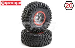 LOS45029 Maxxis Creepy Crawler montiert Super Rock Rey, 2 st.