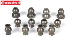 LOSB5904 Sturz/Lenkungs Kugel LOSI 5T-BWS-TLR, 12 st.