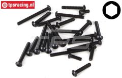 LOSB6085 Linsenschraube-Sorti M4, 27 st.