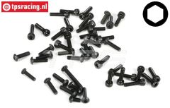 LOSB6451 Schrauben-Sorti M3, 38 st.