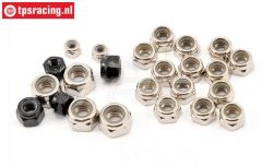 LOSB6590 Sicherungsmutter M3-M4-M5-M6, 24 st.