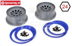 LOSB7027/B Felgen Grau-Blau Ø120-B60 mm, Set