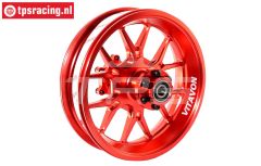 VITACRR-RD Promoto CNC felge hinten Rot, 1 St.