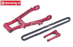 MX3057-R PROMOTO Alu-Hinterradg. XL Rot, Set