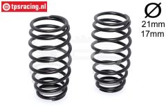 M2009/09 Stoßdämpferfeder Schwarz Ø2,4-57 mm, 2 st.